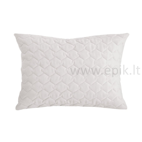 Dygsniuota švelnaus velveto lovatiesė "Naroa Blanco", baltos spalvos